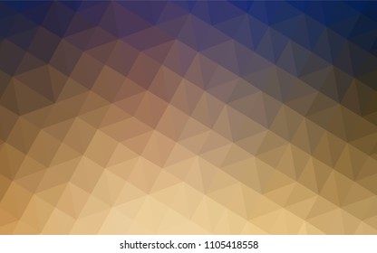 Light Blue, Yellow vector polygonal background. Creative geometric illustration in Origami style with gradient. Completely new template for your banner.