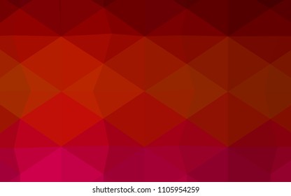 Light Blue, Yellow vector polygonal pattern. Creative illustration in halftone style with gradient. That new template can be used for your brand book.