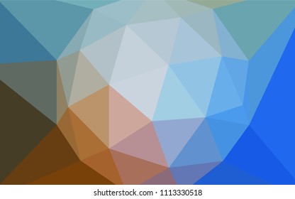 Light Blue, Yellow vector polygonal template. Colorful illustration in polygonal style with gradient. Polygonal design for your web site.