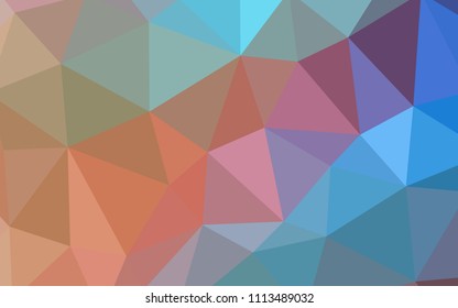 Light Blue, Yellow vector polygonal pattern. Modern abstract illustration with triangles. Pattern for a brand book's backdrop.