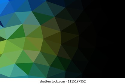 Light Blue, Yellow vector polygonal polygonal. Shining colored illustration in a Brand new style. A completely new template for your business design.