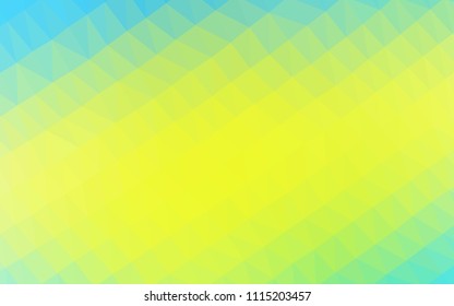 Light Blue, Yellow vector polygonal template. Shining colored illustration in a Brand new style. The polygonal design can be used for your web site.