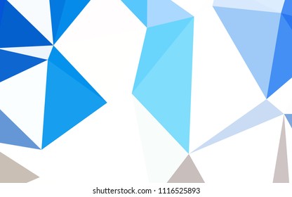 Light Blue, Yellow vector polygonal pattern. Modern abstract illustration with triangles. Pattern for a brand book's backdrop.