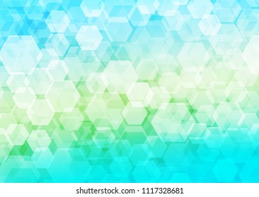Light Blue, Yellow vector polygonal background. Geometric illustration in Origami style with gradient.  Brand new design for your business.