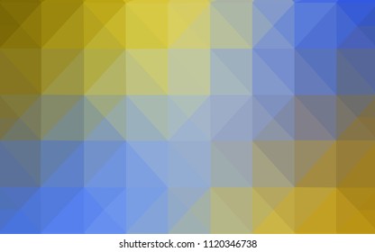 Light Blue, Yellow vector polygonal background. Colorful illustration in polygonal style with gradient. Triangular pattern for your business design.