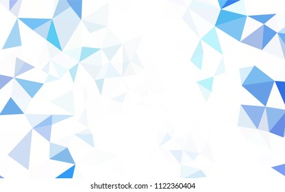 Light Blue, Yellow vector polygonal background. Modern abstract illustration with triangles. Brand new style for your business design.