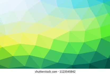 Light Blue, Yellow vector polygonal polygonal. A completely new color illustration in a vague style. The textured pattern can be used for background.