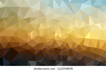 Light Blue, Yellow vector polygonal template. Polygonal abstract illustration with gradient. A new texture for your web site.