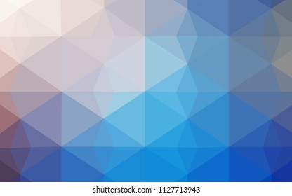 Light Blue, Yellow vector polygonal template. Shining polygonal illustration, which consist of triangles. The best triangular design for your business.