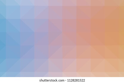 Light Blue, Yellow vector polygonal background. Triangular geometric sample with gradient.  Pattern for a brand book's backdrop.
