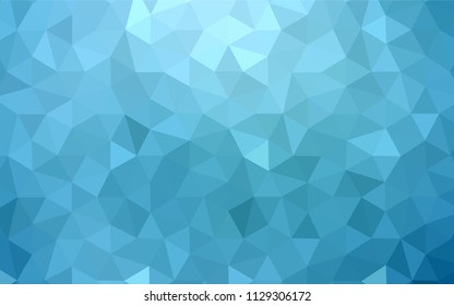 Light Blue, Yellow vector polygonal pattern. A sample with polygonal shapes. Triangular pattern for your design.