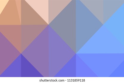 Light Blue, Yellow vector polygonal template. Geometric illustration in Origami style with gradient.  That new template can be used for your brand book.