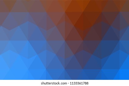 Light Blue, Yellow vector polygonal background. Glitter abstract illustration with an elegant triangles. New template for your brand book.