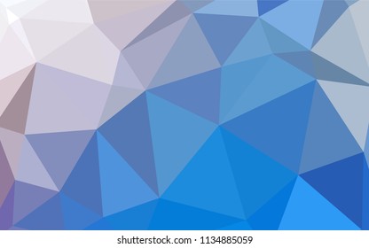 Light Blue, Yellow vector polygonal background. Glitter abstract illustration with an elegant triangles. Completely new template for your banner.