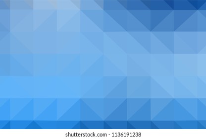 Light Blue, Yellow vector polygonal background. Shining polygonal illustration, which consist of triangles. A completely new design for your leaflet.