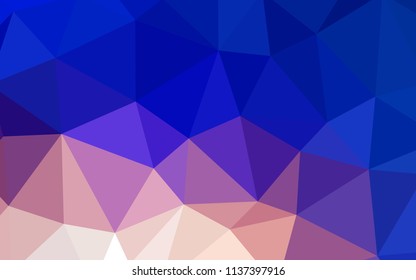 Light Blue, Yellow vector polygonal background. Modern abstract illustration with triangles. Template for cell phone's backgrounds.