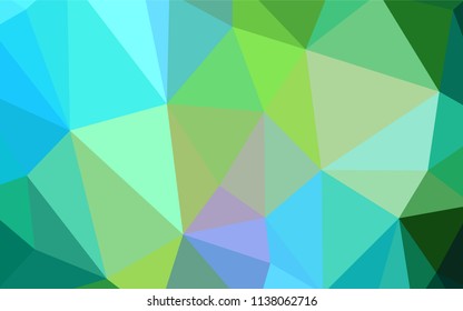 Light Blue, Yellow vector polygonal pattern. A completely new color illustration in a polygonal style. Completely new template for your banner.