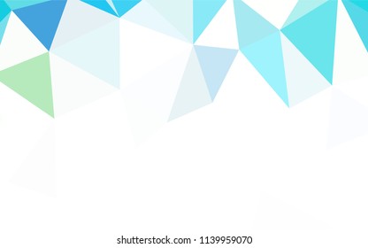 Light Blue, Yellow vector polygonal pattern. A sample with polygonal shapes. A completely new design for your leaflet.