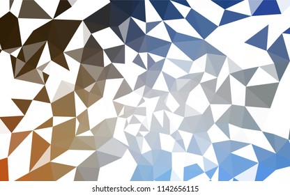 Light Blue, Yellow vector polygonal pattern. Elegant bright polygonal illustration with gradient. Pattern for a brand book's backdrop.