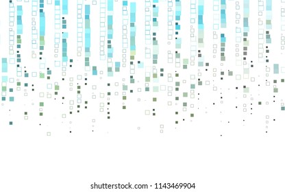 Light Blue, Yellow vector polygonal illustration, which consist of rectangles. Rectangular pattern for your business design. Geometric background in Origami style with gradient. 