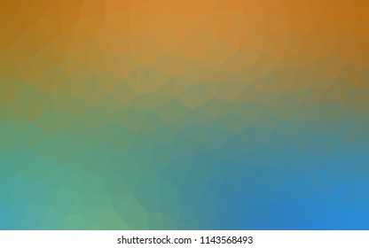 Light Blue, Yellow vector polygonal template. Elegant bright polygonal illustration with gradient. Template for cell phone's backgrounds.