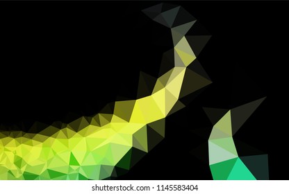 Light Blue, Yellow vector polygonal pattern. Shining colored illustration in a Brand new style. Triangular pattern for your business design.