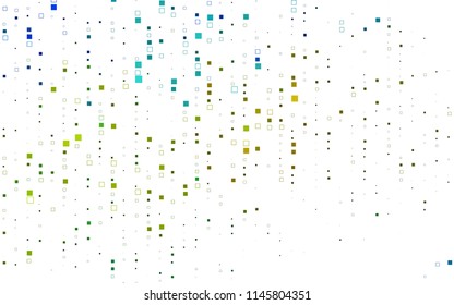Light Blue, Yellow vector polygonal illustration consisting of rectangles. Rectangular design for your business. Creative geometric background in origami style with gradient.