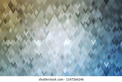 Light Blue, Yellow vector polygonal illustration, which consist of rectangles. Rectangular pattern for your business design. Geometric background in Origami style with gradient. 