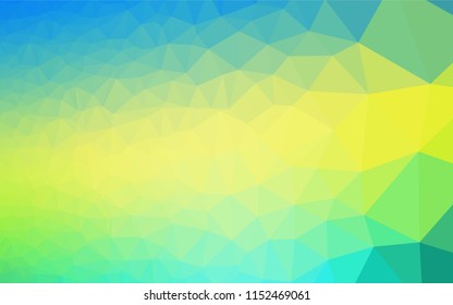 Light Blue, Yellow vector polygonal background. Modern geometrical abstract illustration with gradient. Brand new design for your business.