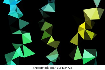 Light Blue, Yellow vector polygonal pattern. Colorful abstract illustration with gradient. The polygonal design can be used for your web site.