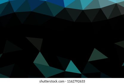 Light Blue, Yellow vector polygonal polygonal. Geometric illustration in Origami style with gradient.  Triangular pattern for your business design.