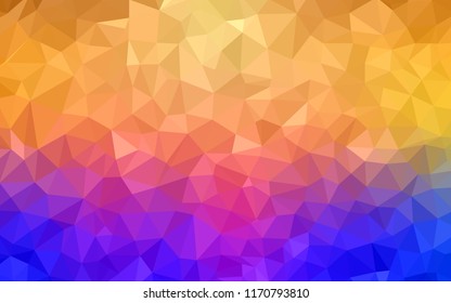 Light Blue, Yellow vector polygonal template. A sample with polygonal shapes. New template for your brand book.