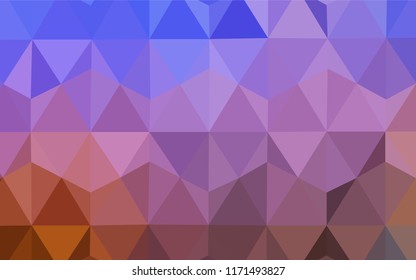 Light Blue, Yellow vector polygonal template. Modern abstract illustration with triangles. Triangular pattern for your design.