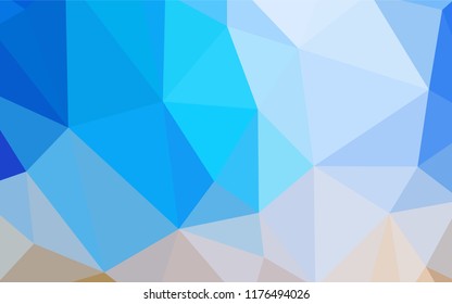 Light Blue, Yellow vector polygonal background. Polygonal abstract illustration with gradient. Pattern for a brand book's backdrop.