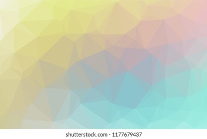 Light Blue, Yellow vector polygonal template. A completely new color illustration in a vague style. The completely new template can be used for your brand book.