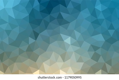 Light Blue, Yellow vector polygonal template. Colorful illustration in abstract style with triangles. Brand new design for your business.