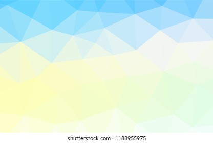 Light Blue, Yellow vector polygonal template. A sample with polygonal shapes. Brand new design for your business.