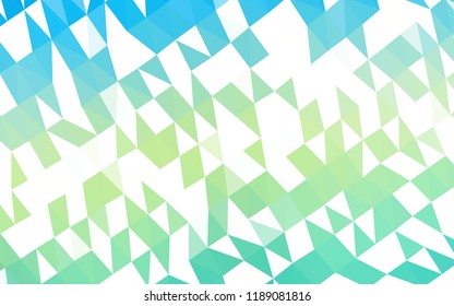 Light Blue, Yellow vector polygonal background. A sample with polygonal shapes. Brand new style for your business design.