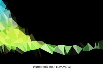 Light Blue, Yellow vector polygonal background. A vague abstract illustration with gradient. Brand new style for your business design.