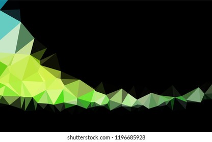 Light Blue, Yellow vector polygonal template. A sample with polygonal shapes. Brand new style for your business design.