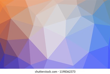 Light Blue, Yellow vector polygonal template. Colorful illustration in polygonal style with gradient. A new texture for your web site.
