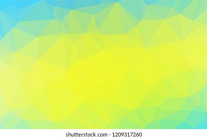 Light Blue, Yellow vector polygonal background. Shining colored illustration in a Brand new style. Brand new style for your business design.