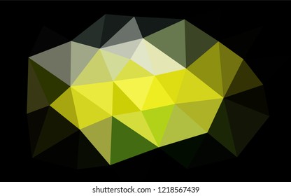 Light Blue, Yellow vector polygonal background. Modern geometrical abstract illustration with gradient. The elegant pattern can be used as part of a brand book.
