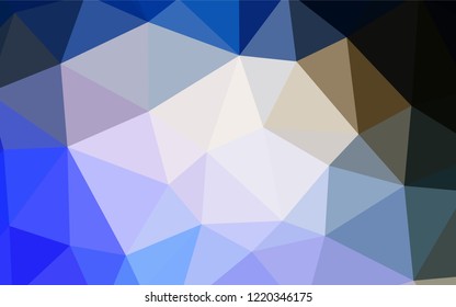 Light Blue, Yellow vector polygonal template. Creative geometric illustration in Origami style with gradient. Pattern for a brand book's backdrop.