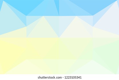Light Blue, Yellow vector polygonal background. Colorful abstract illustration with gradient. A completely new template for your business design.