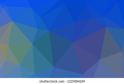 Light Blue, Yellow vector polygonal pattern. Modern abstract illustration with triangles. Brand new design for your business.