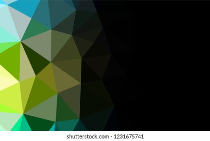 Light Blue, Yellow vector polygonal background. Shining illustration, which consist of triangles. A completely new design for your business.