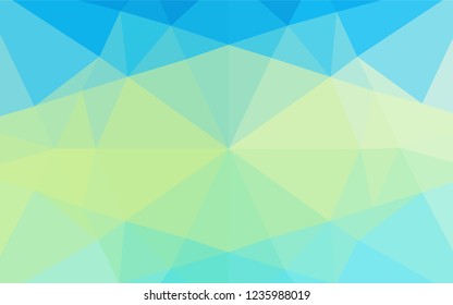 Light Blue, Yellow vector polygonal background. Shining colored illustration in a Brand new style. A completely new template for your business design.