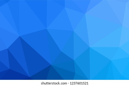 Light Blue, Yellow vector polygonal template. Glitter abstract illustration with an elegant triangles. A new texture for your web site.