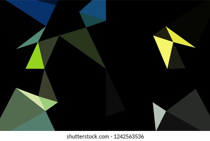 Light Blue, Yellow vector polygonal background. A vague abstract illustration with gradient. The elegant pattern can be used as part of a brand book.
